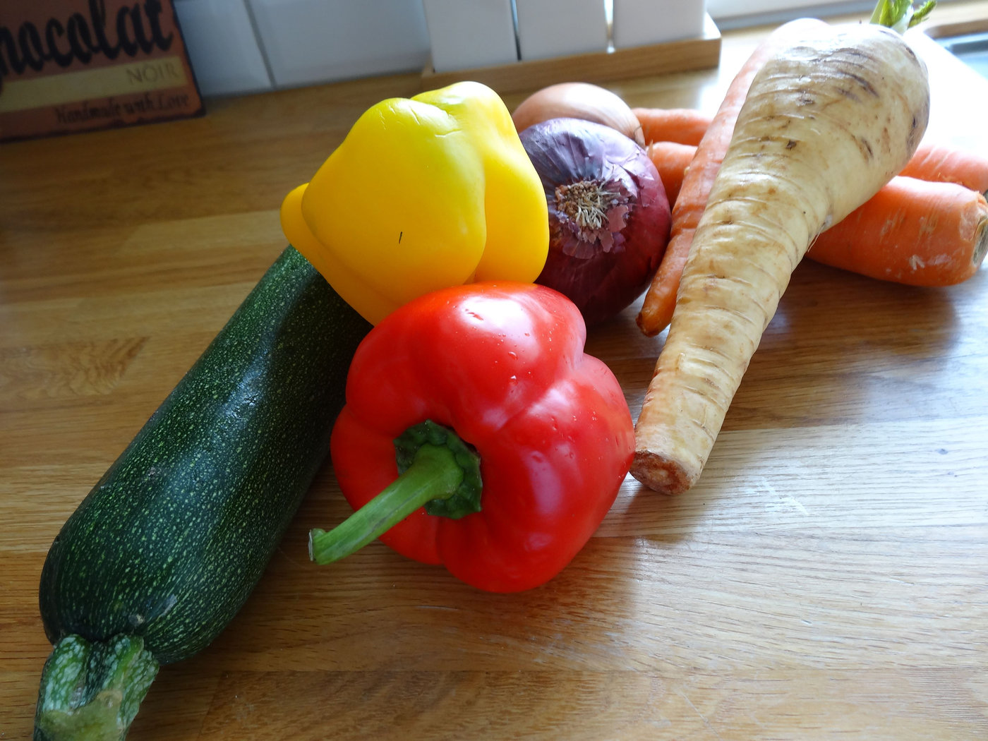 spagetti pesto ugnsrostade grönsaker (2)