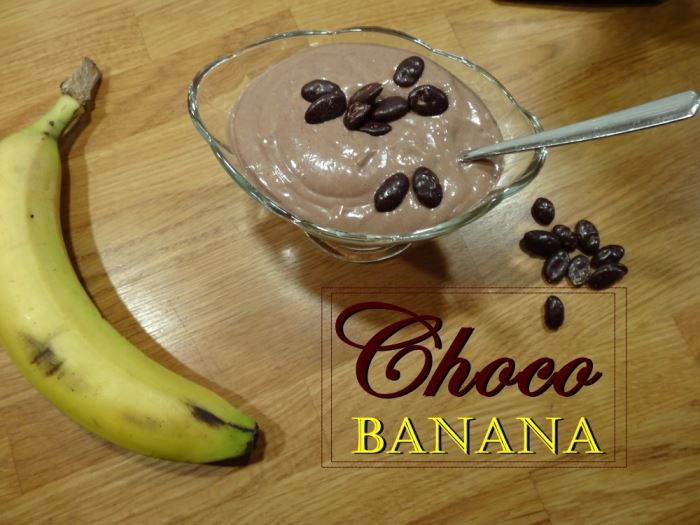 choklad- och bananglass text