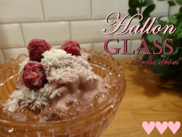 nyttig hallonglass text