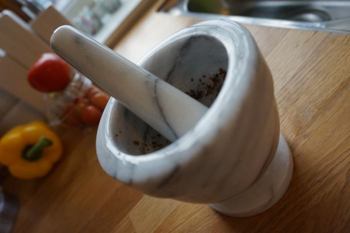 Litet julbord med griljerad julquorn (2)