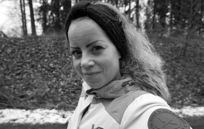 Karin - nyårsdagen svartvit