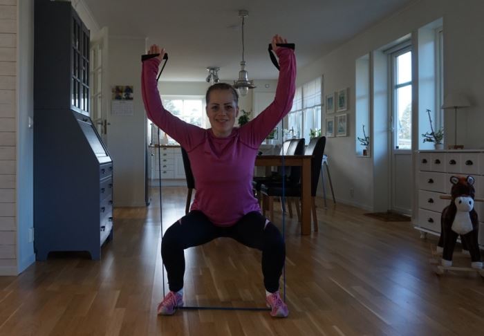 Hemmaträning överkropp uppvärmning