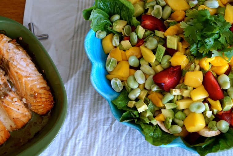 Lax med mango- och avokadosallad 5
