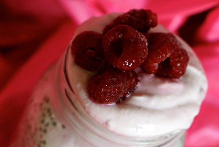 Chiapudding med jordgubbs- och hallonyoghurt 5