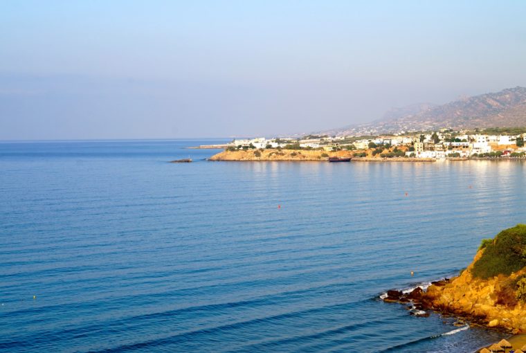 Grekland utsikt morgon 2