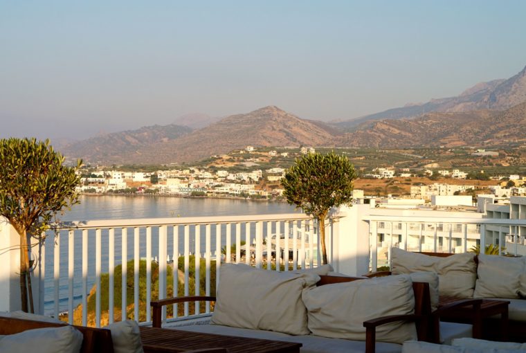 Grekland utsikt morgon