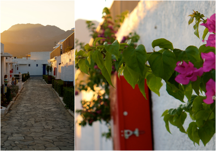 Kreta kvällsljus collage