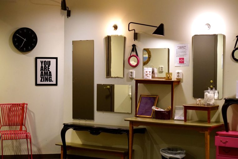 Rosa Skrot omklädningsrum