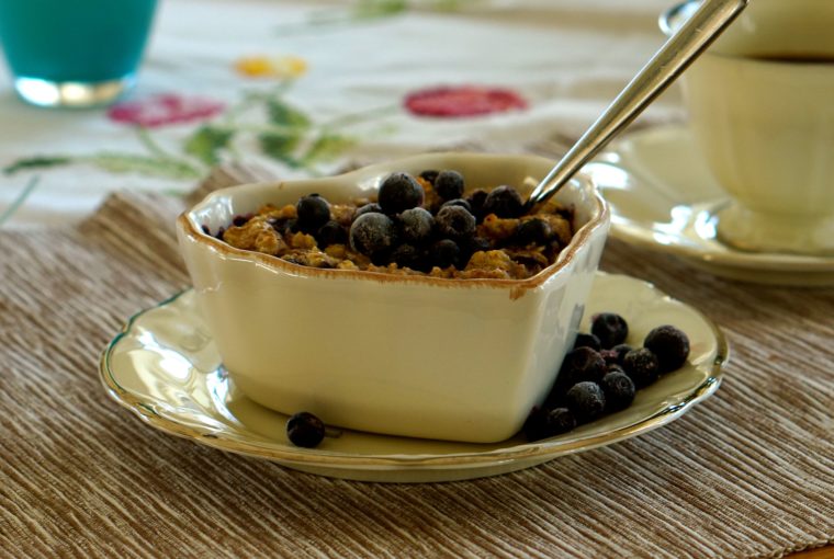 Ugnsbakad gröt blåbär frukost 3