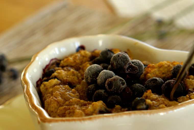 Ugnsbakad gröt blåbär frukost 4