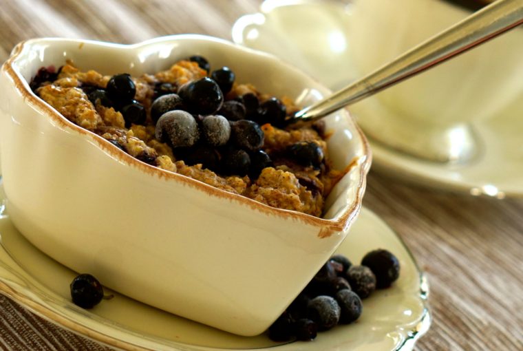 Ugnsbakad gröt blåbär frukost 9