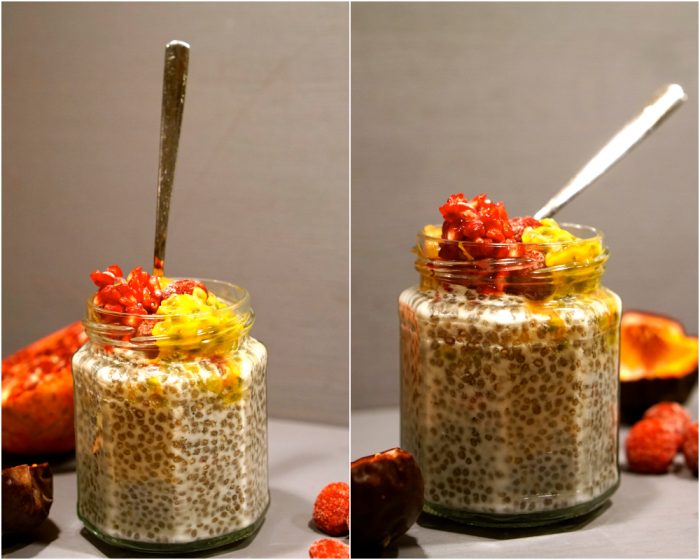 chiapudding passionsfrukt