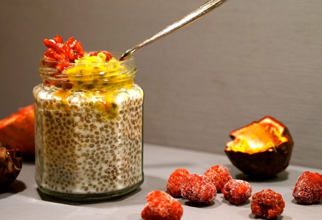 chiapudding passionsfrukt