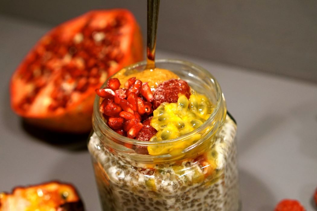 chiapudding passionsfrukt