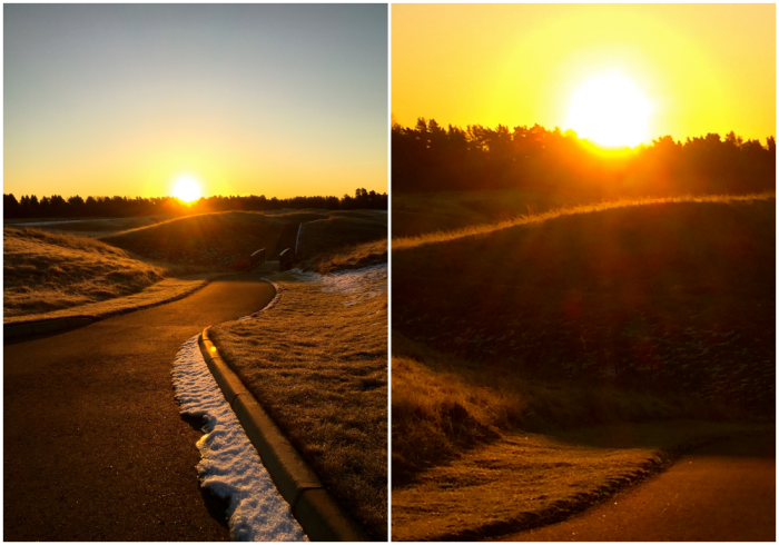Lopning golfbana