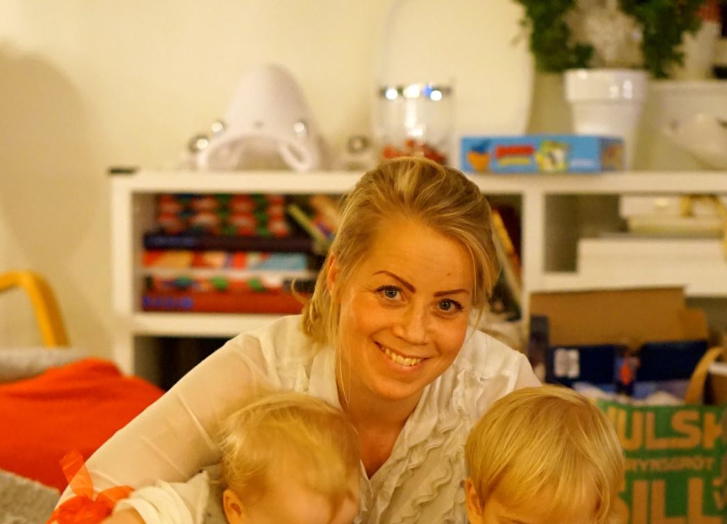 Julafton Karin och barn