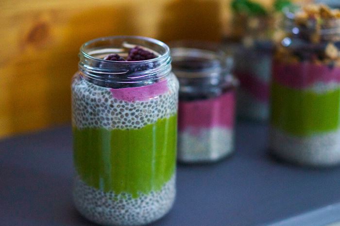 Chia Trifles i fina färger - min drömfrukost