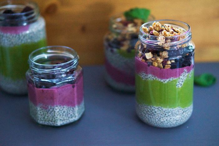 Chia Trifles i fina färger - min drömfrukost