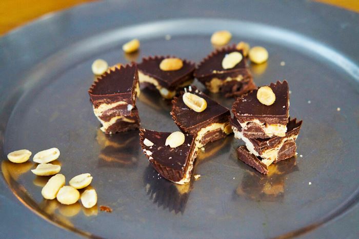Recept på choklad och jordnötsgodis