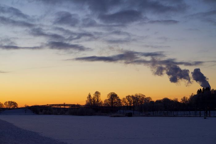 Magisk vintermorgon Trettondagsafton