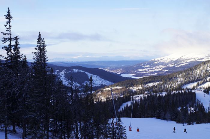 Skidåkning i Åre Björnen