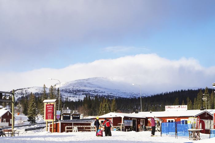Skidåkning i Åre Björnen