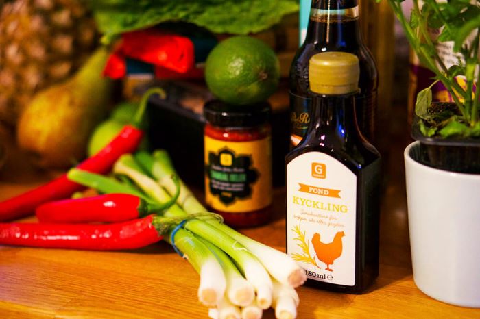 Tre rätters middag med asiatisk touch 