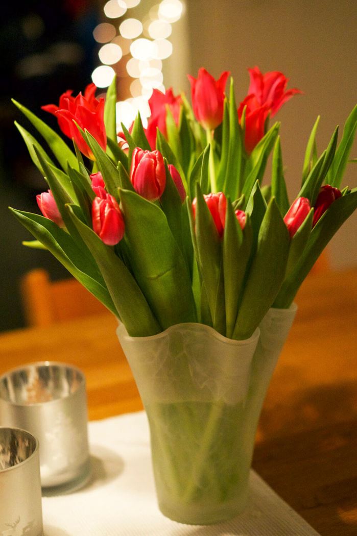 Tulpaner på Alla Hjärtans Dag