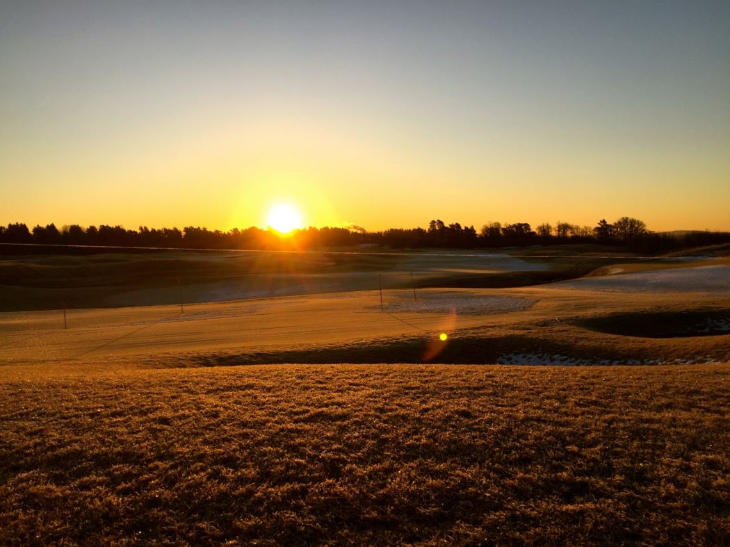 Lopning golfbana