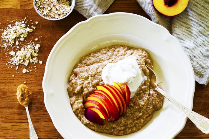 Havregrynsgröt med protein