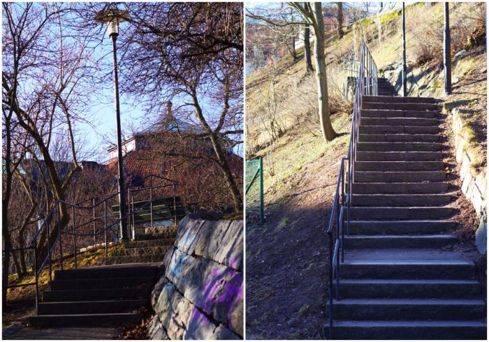 Träning inför Kebnekaise i Observatorielunden