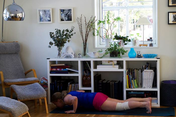 Masken träningsövning