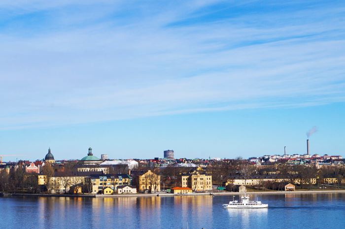 Stockholm och Fotografiska en vacker vårmorgon