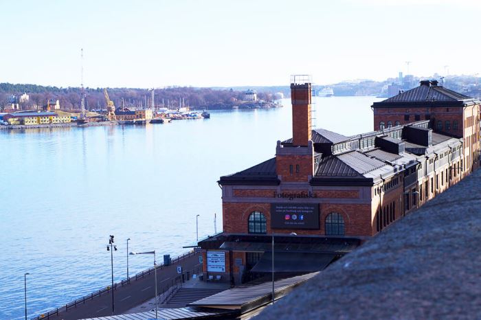 Stockholm och Fotografiska en vacker vårmorgon