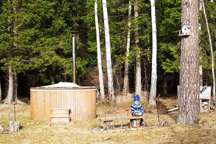 Trädgårdsfix med barn