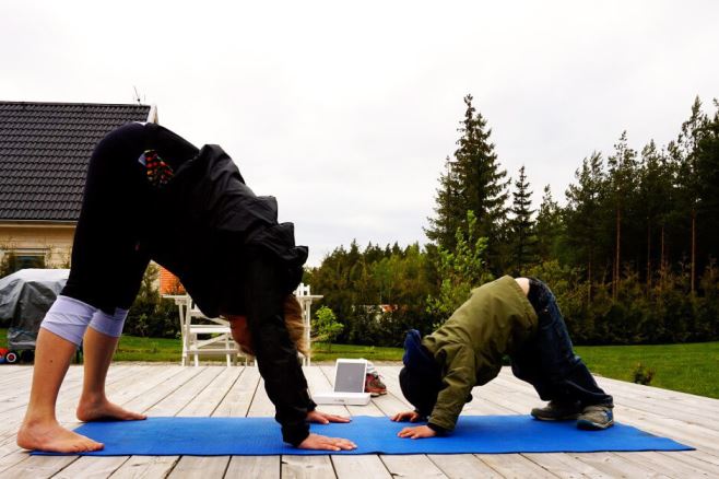 Yoga med barn